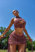 AMORA SET SKIRT - PURPLE