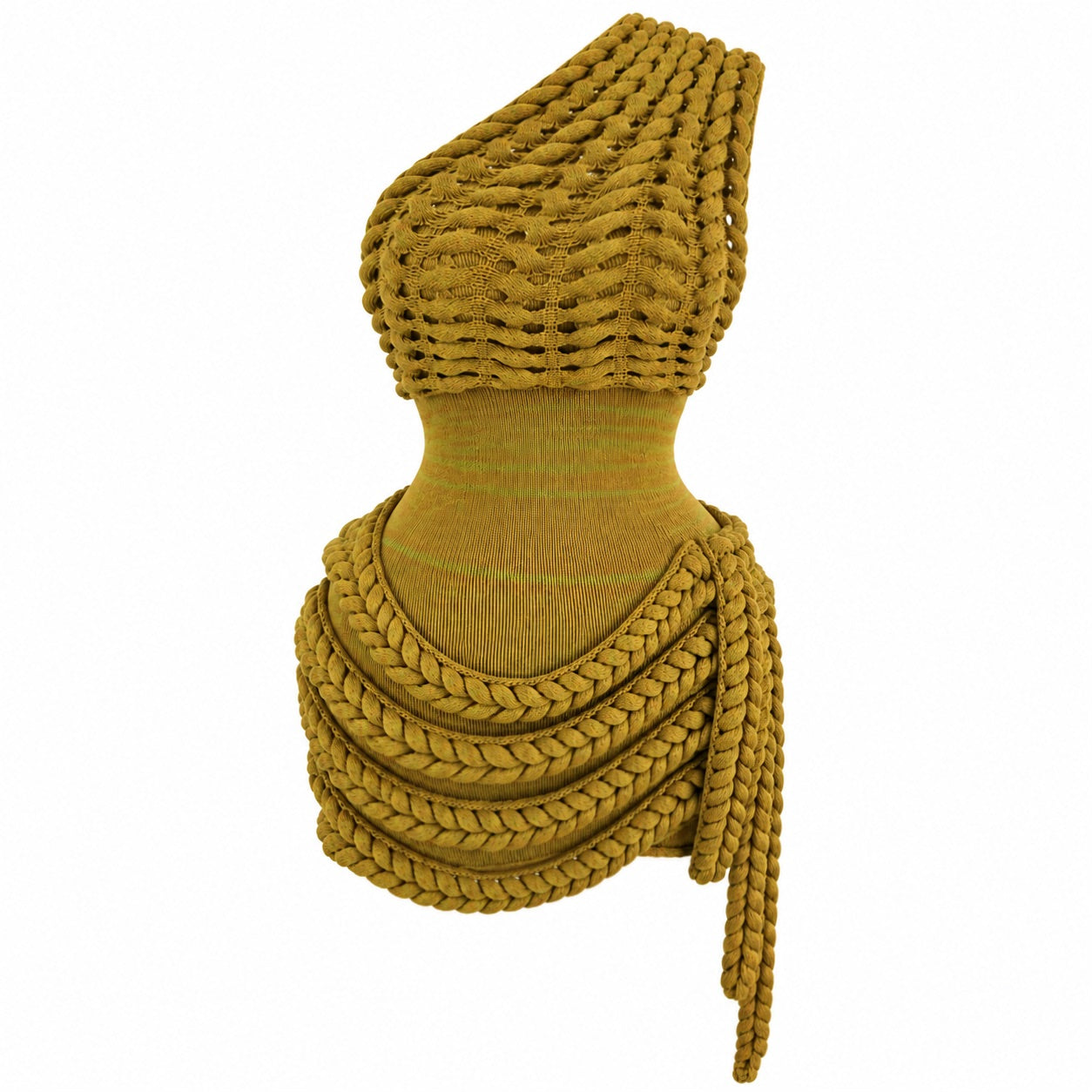 OLIVA DRESS - OLIVE GREEN/MUSTARD