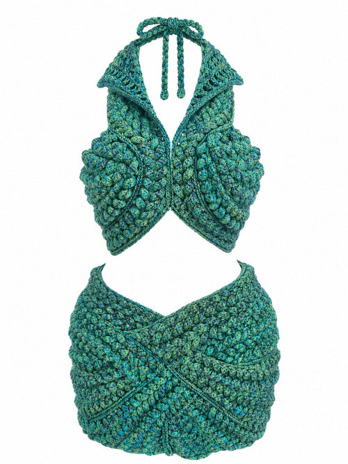 MARÉNA  SKIRT - GREEN