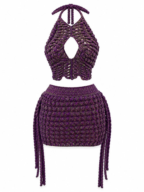 AMORA SET TOP - PURPLE