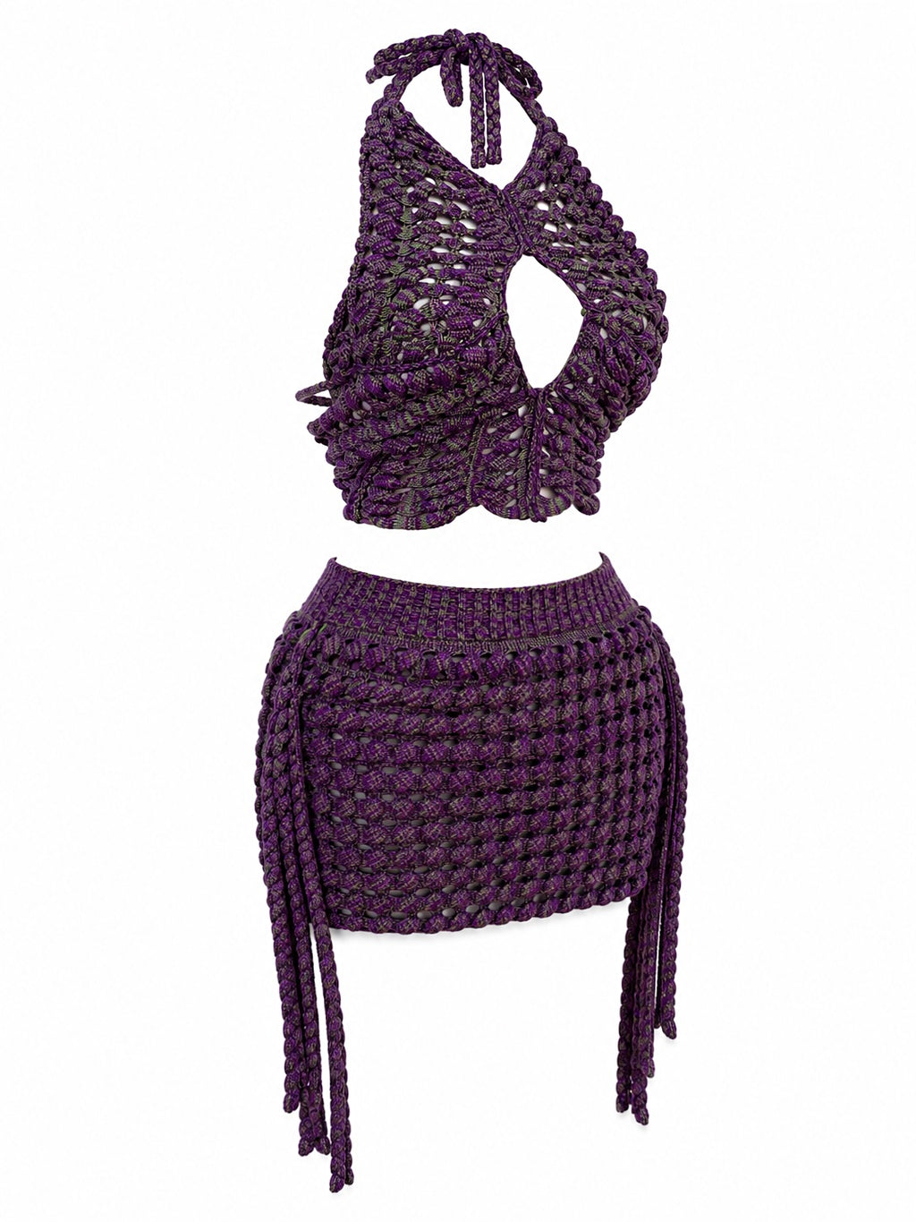 AMORA SET TOP - PURPLE