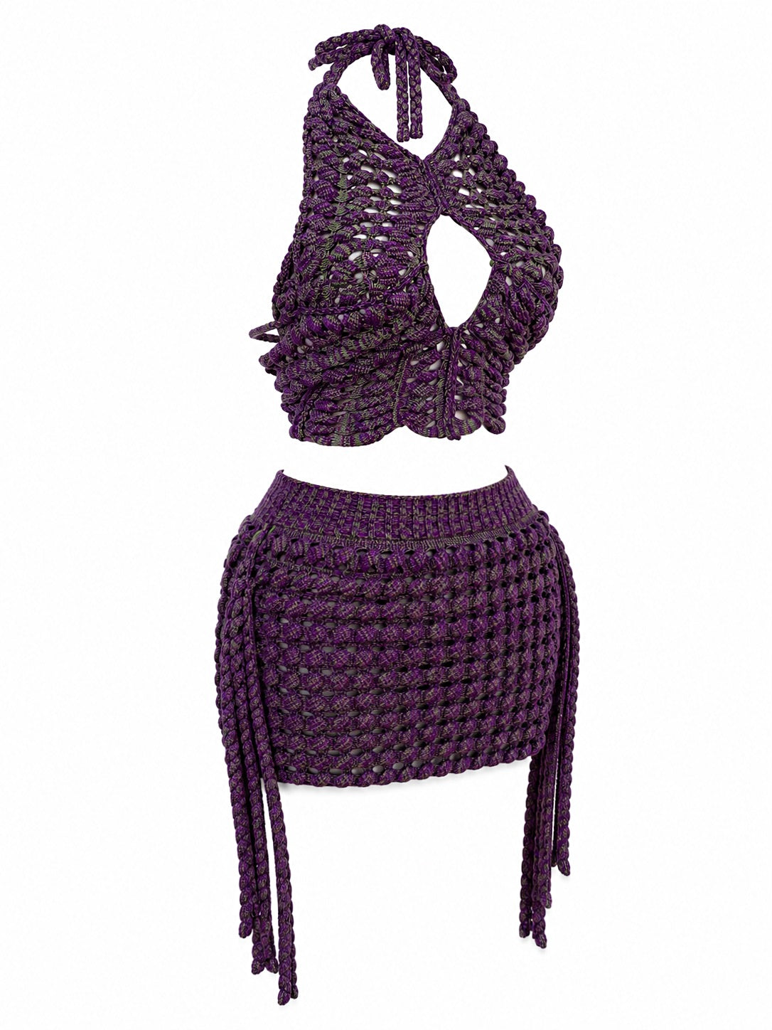 AMORA SET TOP - PURPLE